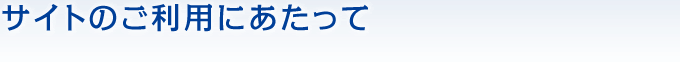 お問合せ/サイトのご利用にあたって/推奨環境/個人情報保護方針